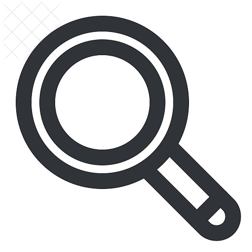 Find, magnifier, search, zoom icon.