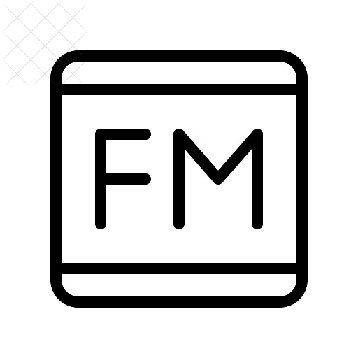 Fm, news, radio, technology, transistor icon.