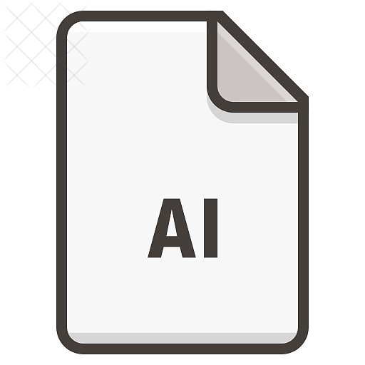 Document, file, format, illustrator icon.