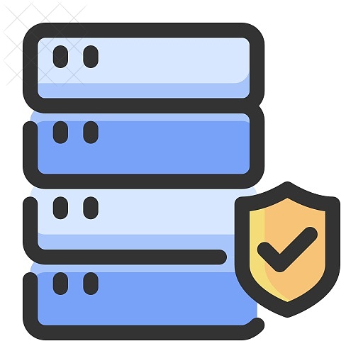 Data, gdpr, protection, server, storage icon.