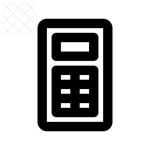 Bank, calculator icon.