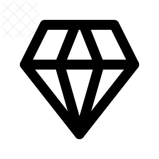 Casino, diamond icon.