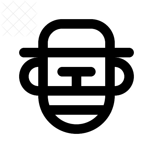Apiary, beekeeper icon.