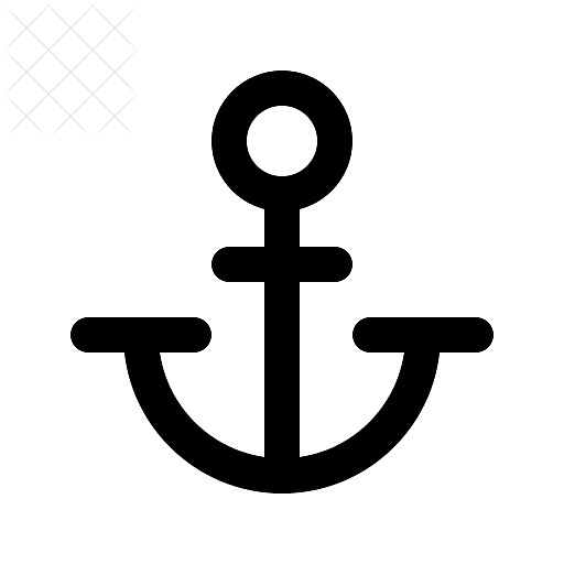 Anchor, diving icon.
