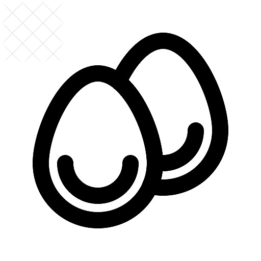 Easter, eggs icon.