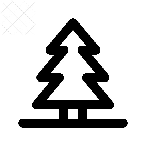 Pine, snowboarding, tree icon.
