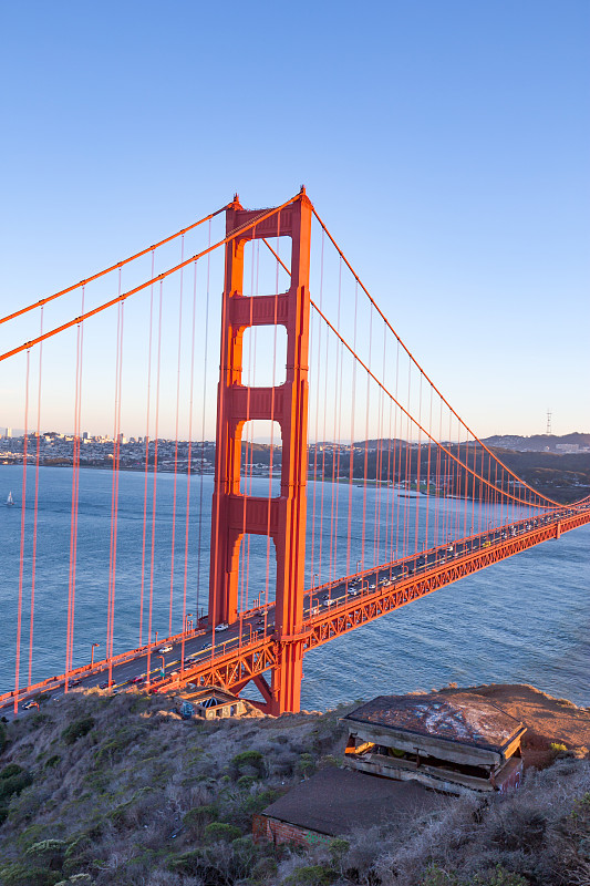 篮天下美国加州金门大桥图片素材