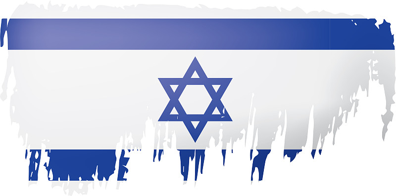 以色列国旗上有白色图片素材