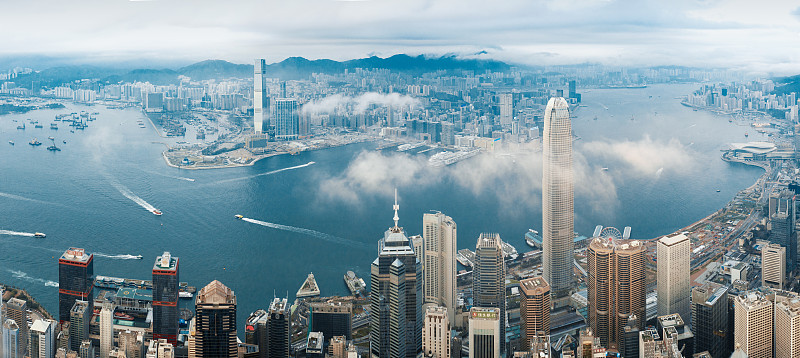 香港維多利亞港城市風光圖片素材