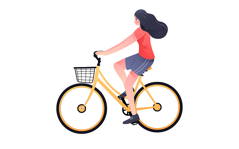 秋游出游國慶節日騎自行車旅游出行海報背景圖片素材