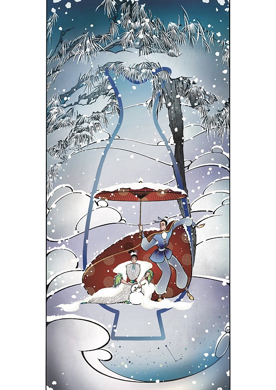 【二十四節氣之中國舞】之【大雪】圖片素材
