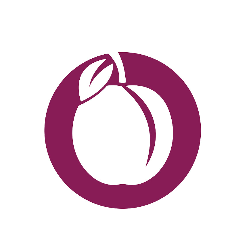 水果葡萄標志插畫圖片