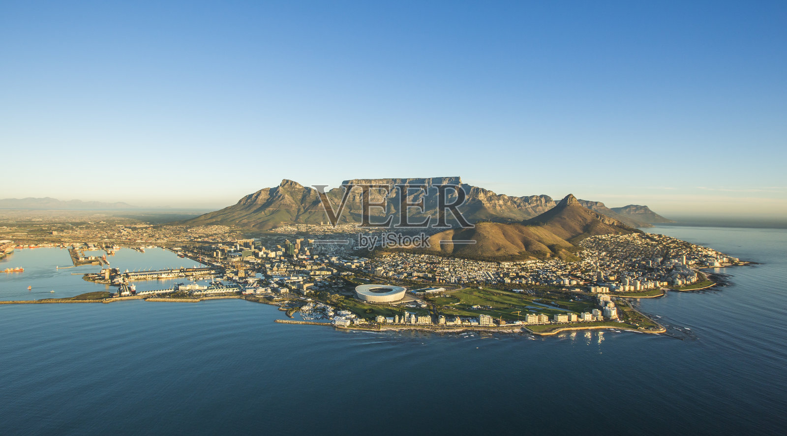 南非开普敦鸟瞰图照片摄影图片