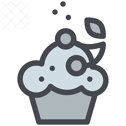 cupcake_bakery_cherry_dessert_muffin_icon