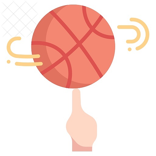 Activity, ball, basketball, finger, game icon.