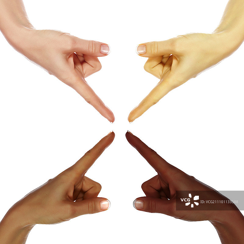 不同种族的人的手的图片图片素材