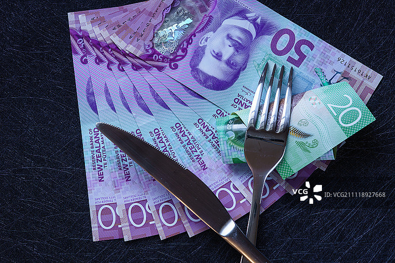 新西兰货币新西兰元图片素材