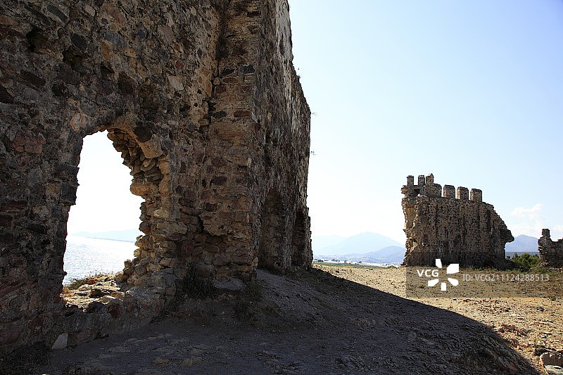 土耳其梅尔辛省阿纳穆尔的马穆里·卡莱西城堡遗址图片素材