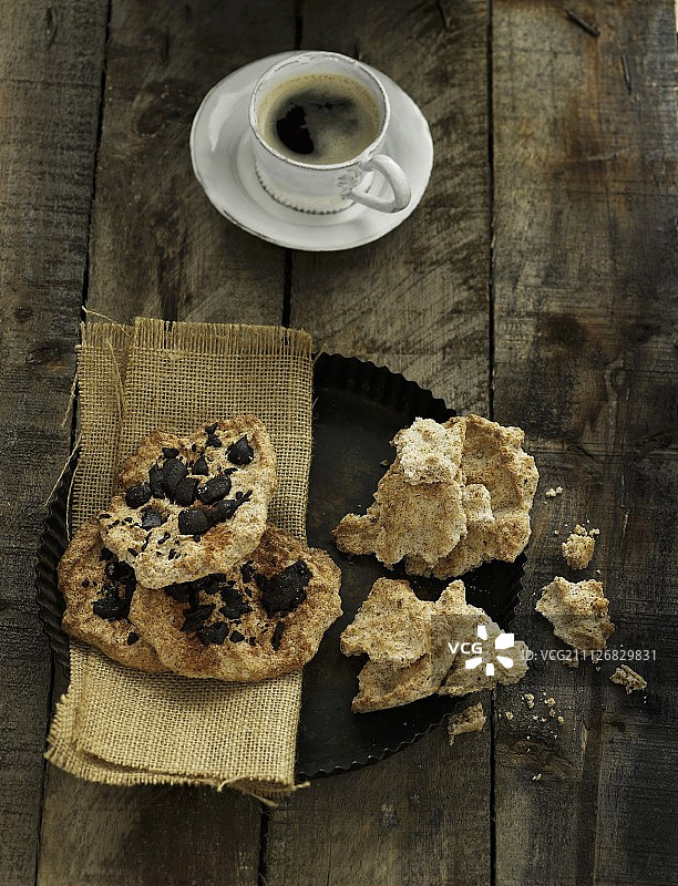 丹麦圣诞饼干配咖啡图片素材