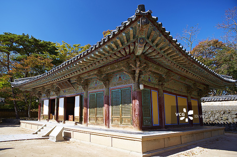 韩国传统寺庙照片图片素材