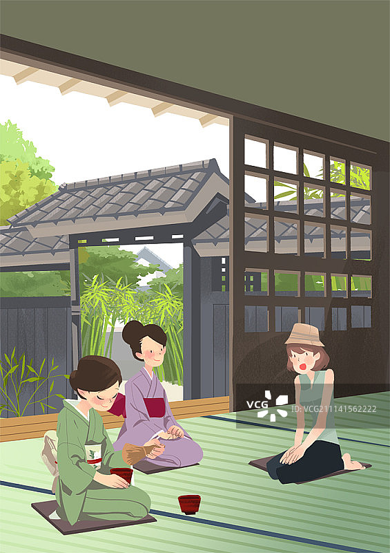 日本文化插图图片素材