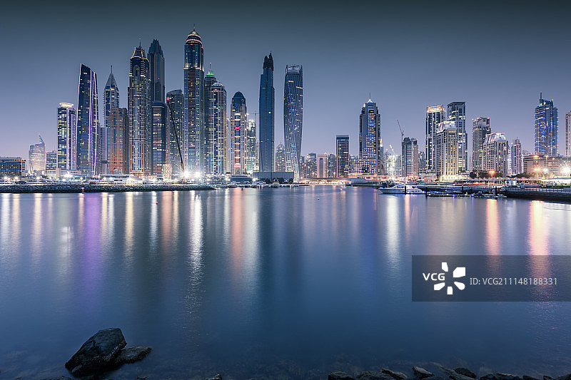 阿联酋迪拜码头城市地标建筑图片素材