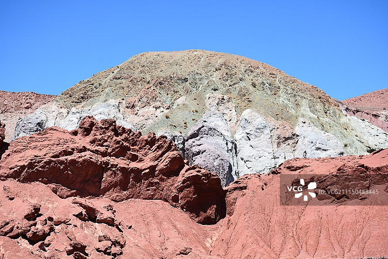 阿塔卡马的岩石沙漠景观图片素材