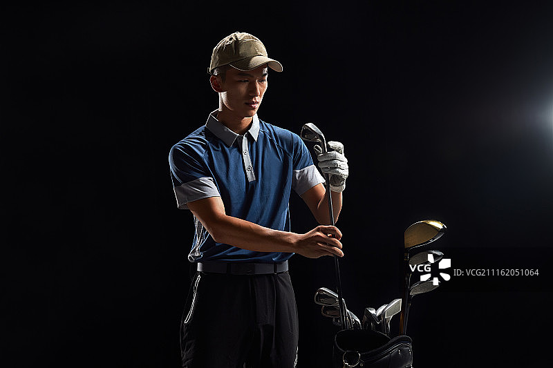 高尔夫球运动员图片素材