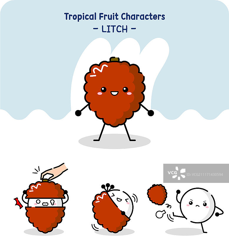 热带水果的角色图片素材