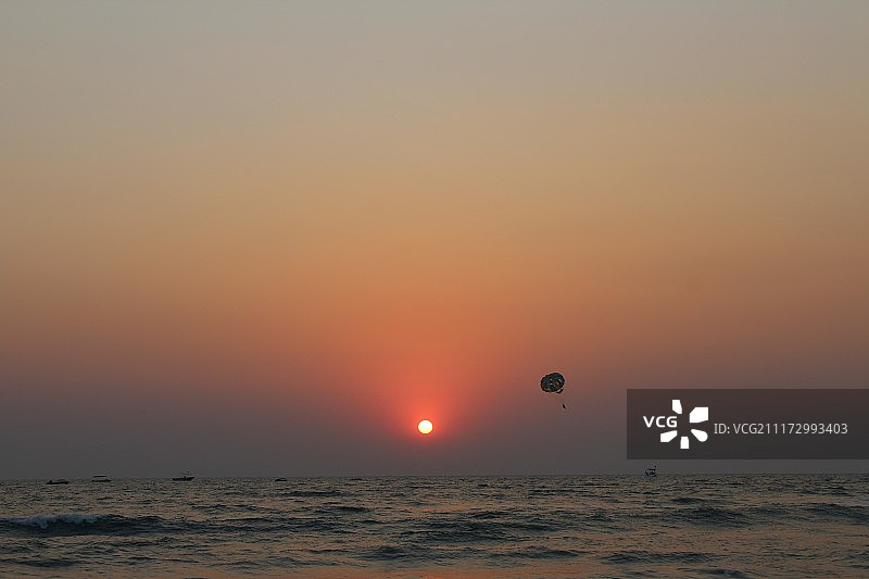 日落时的海景图片素材