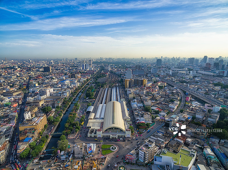 曼谷火车站航拍高清图图片素材