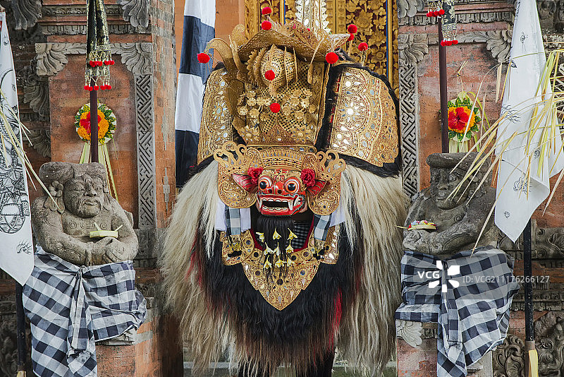巴龙舞和克里斯舞，传统巴厘舞，乌布，印尼，亚洲图片素材