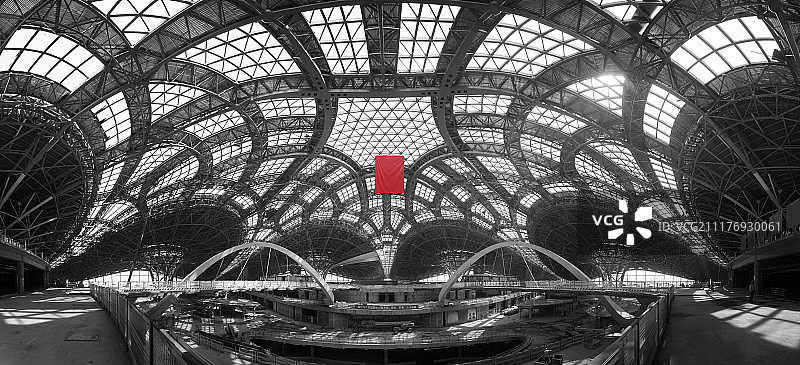 超级工程 全景摄影—建设中的北京大兴国际机场图片素材