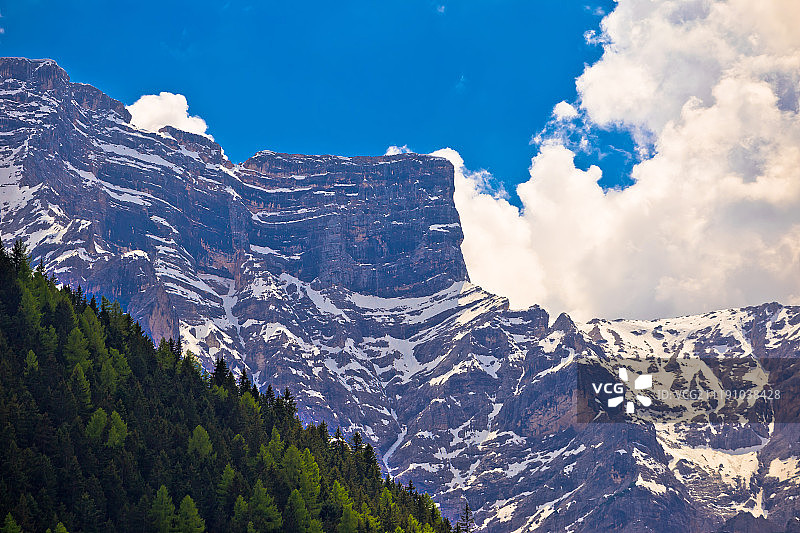 高山景观层白云石阿尔卑斯视图图片素材
