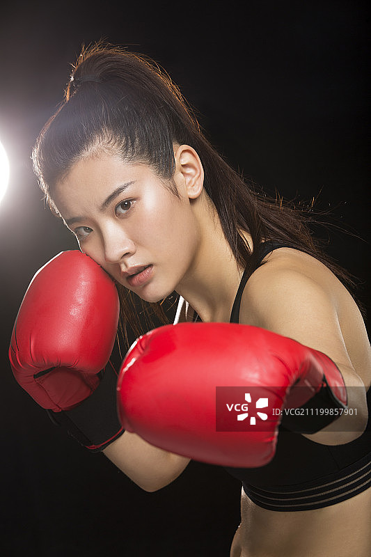女拳击手图片素材