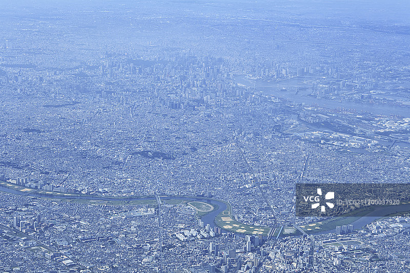 日本东京鸟瞰图图片素材