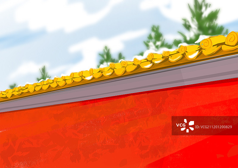 古典红墙北京故宫宫墙背景图片素材