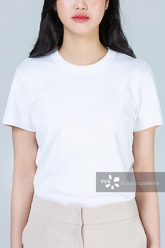 白色，t恤，短袖图片素材