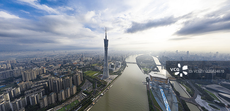 广州天际线城市风光图片素材
