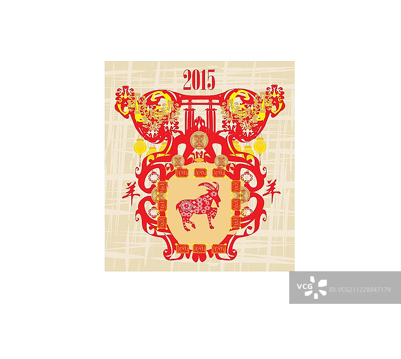2015年羊年，中国中秋节图片素材