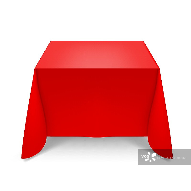 红色的桌布图片素材