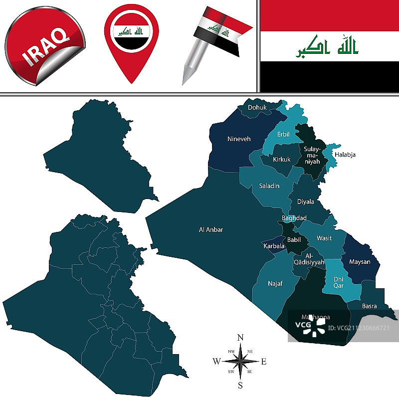 伊拉克地图的命名师图片素材