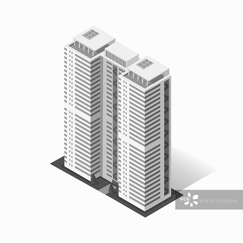 摩天大楼和房屋建筑的标志图片素材