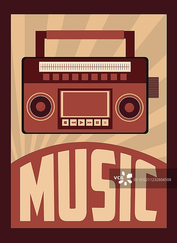 复古音乐海报设计图片素材