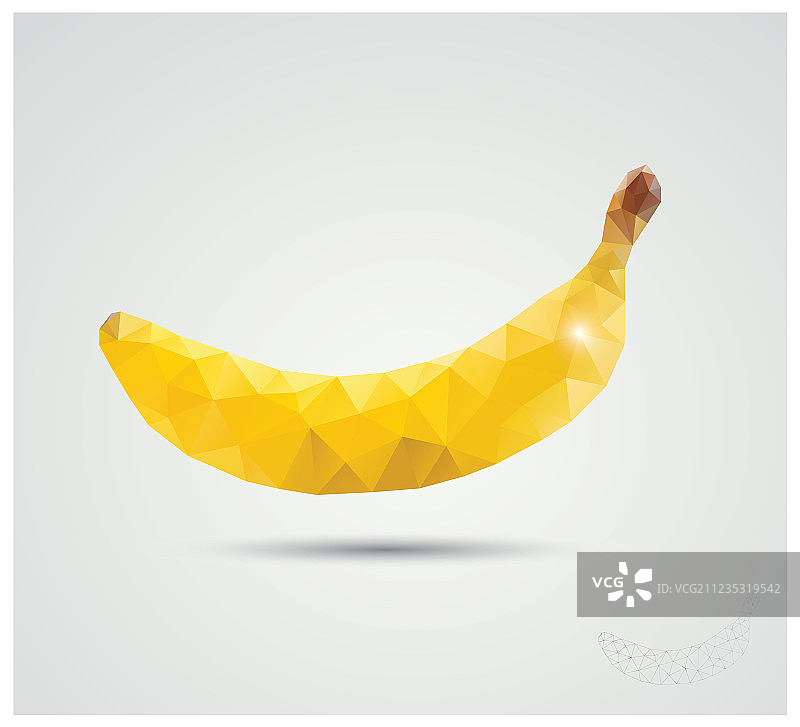几何多边形水果三角形香蕉图片素材