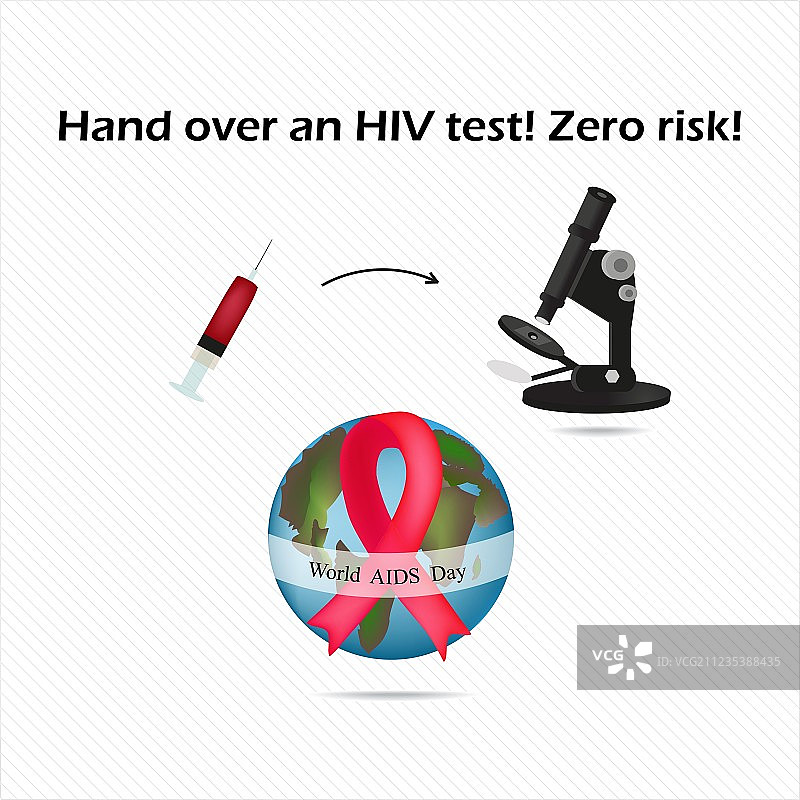 艾滋病毒化验一种检测艾滋病的血液试验图片素材
