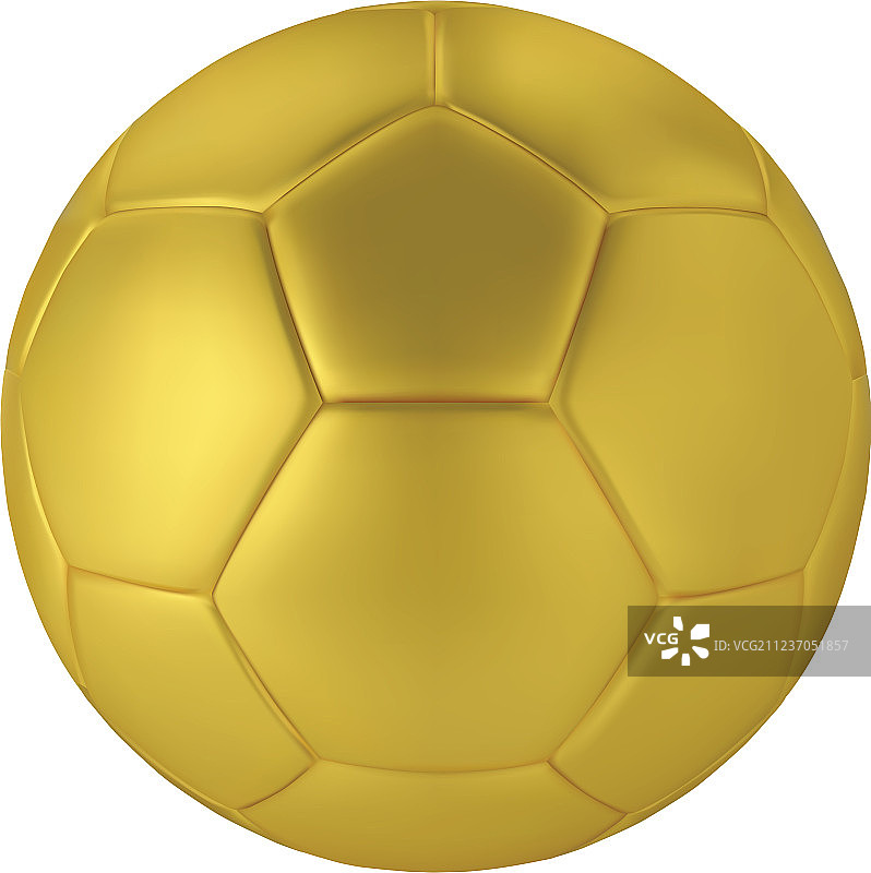 金色足球在白色的背景金色图片素材
