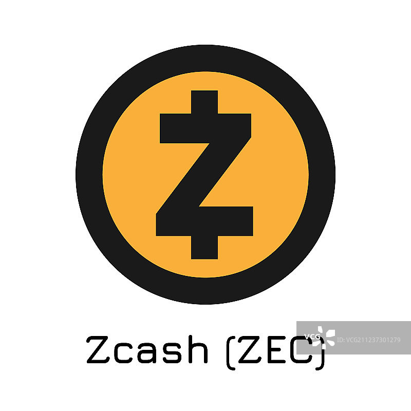 Zcash zec加密货币图标图片素材