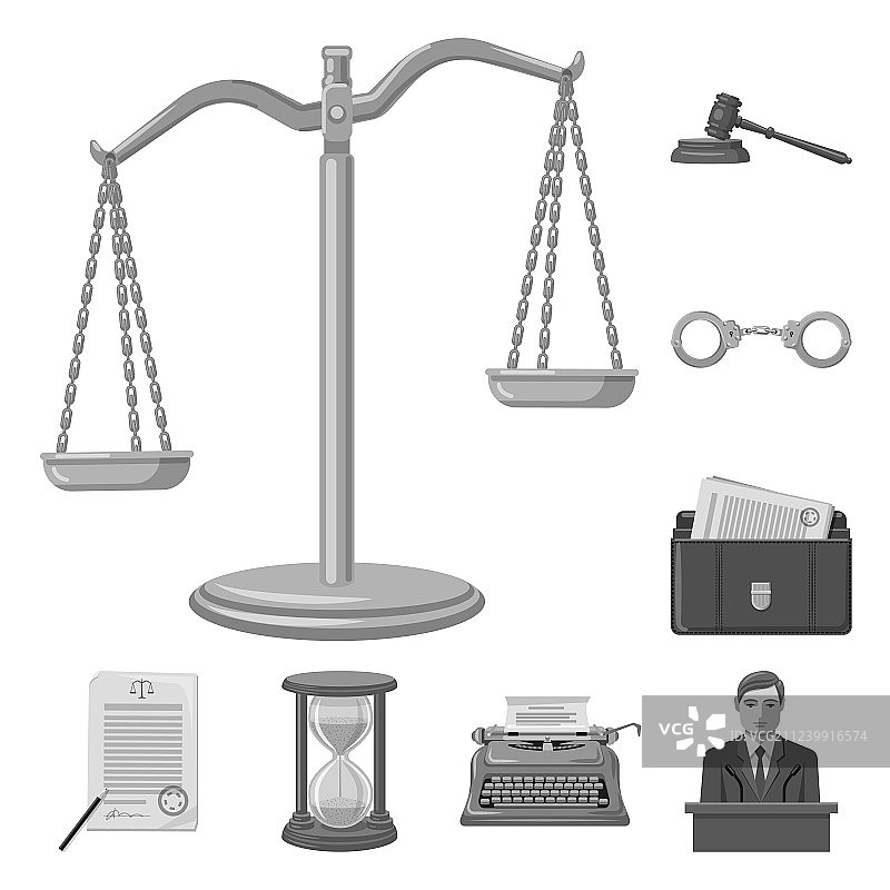 法律及律师标识系列设计图片素材