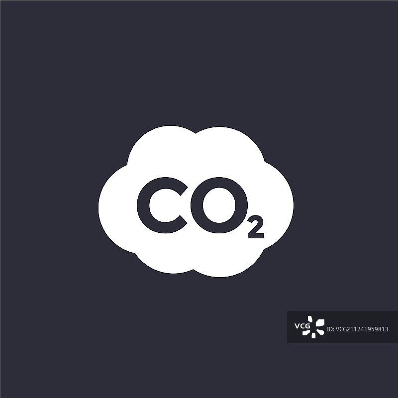 二氧化碳二氧化碳排放量的图标图片素材